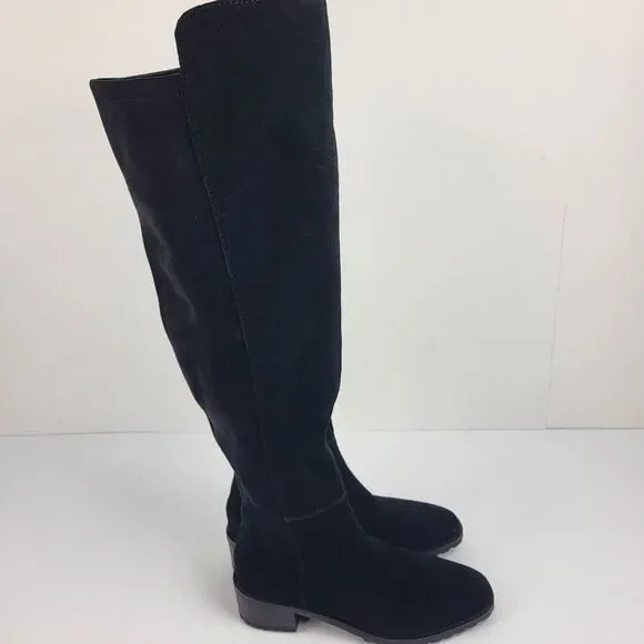 Blondo Starla Waterproof Black Suede Over-The-Knee Boots Women's Size 6.5M - Picture 10 of 16